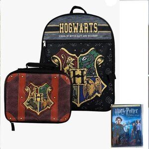 Harry Potter Hogwarts House Crest Backpack Lunch + DVD​​​​​​​​​​​​​